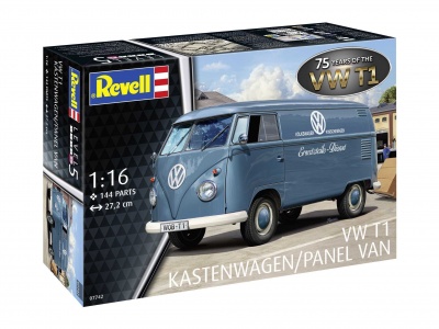 Plastic ModelKit auto 07742 - VW T1 Panel Van - 75 Years of the VW T1 (1:16) - Revell