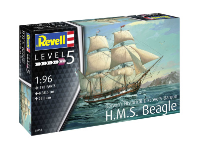 Plastic ModelKit loď 05458 - H.M.S. Beagle (1:96) - Revell
