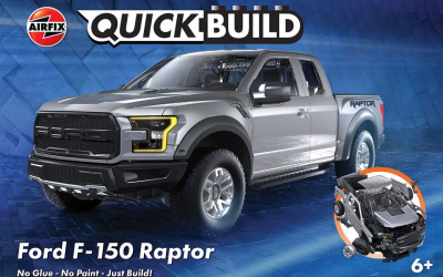 Quick Build auto J6053 - Ford F-150 Raptor - Grey - Airfix