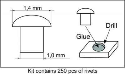 Rivet 1,4mm – kopie