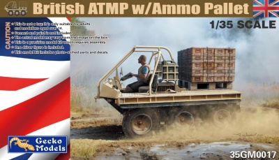 SLEVA  20% DISCOUNT - British ATMP w\Ammo Pallet 1/35 - Gecko Models