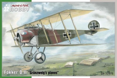 SLEVA  20% DISCOUNT - Fokker D.II Grünzweig`s Planes 1/32 – Special Hobby