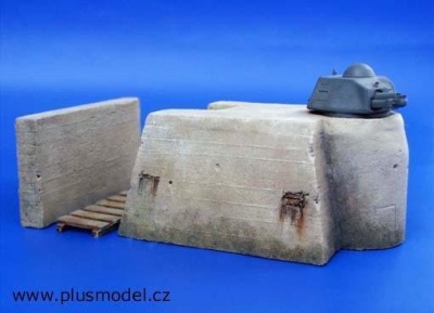 SLEVA  20% DISCOUNT- German bunker 1/35 – Plus Model