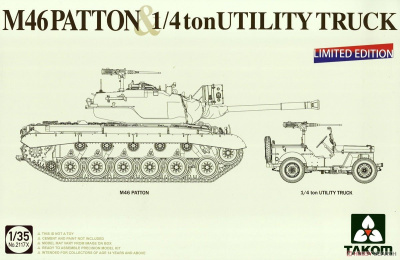SLEVA 20% DISCOUNT - Limited Edition M46 Patton & 1/4 ton Utility Truck 1:35 - Takom