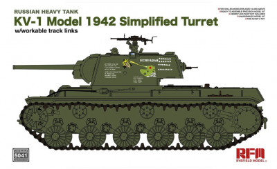 SLEVA 20% DISCOUNT - Russian Heavy Tank KV-1 Model 1942 Simplified Turret 1/35 - RFM