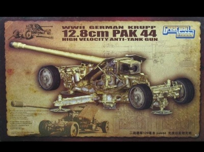 SLEVA 20% DISCOUNT - WWII German Krupp 12.8cm Pak 44 High Velocity Anti Tank Gun 1:35 - G.W.H.