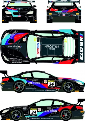 SLEVA 30% DISCOUNT - BMW M6 GT3 34 Liqui Moly 12h of Bathurst 2020 1/24 - Racing Decals 43