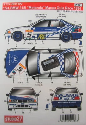 SLEVA  DISCOUNT - BMW 318i Motorola Macau Guia Race 1994 - Studio27