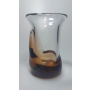 Váza hutní sklo -  René Roubíček - Škrdlovice 1972 CzechGlass - Retro