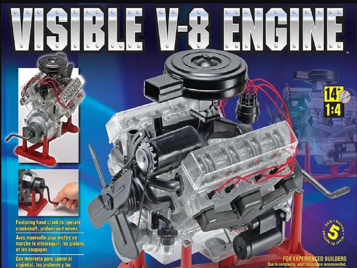 plastic model car engines