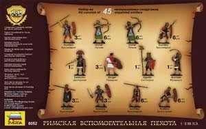 Wargames (AoB) figurky 8052 - Roman Auxiliary Infantry (re-release) (1:72) - Zvezda