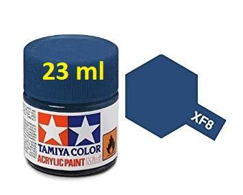 Tamiya Color XF8 Flat Blue Acrylic Paint 23ml